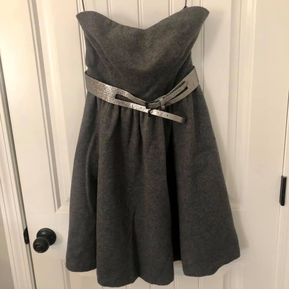 NWT Susana Monaco belted dress in 'Smoke'